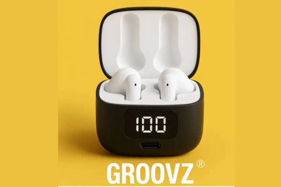 Groovz Earbuds battery percentage Review