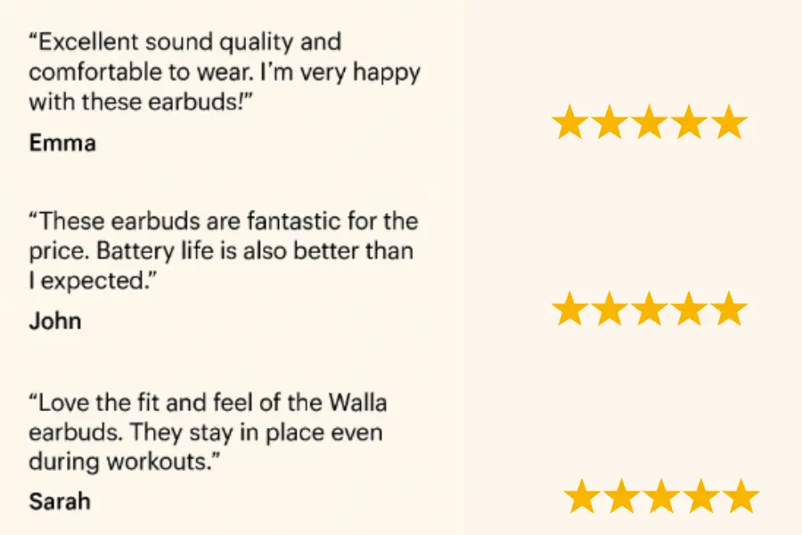 Walla Sound Earbuds Reviews