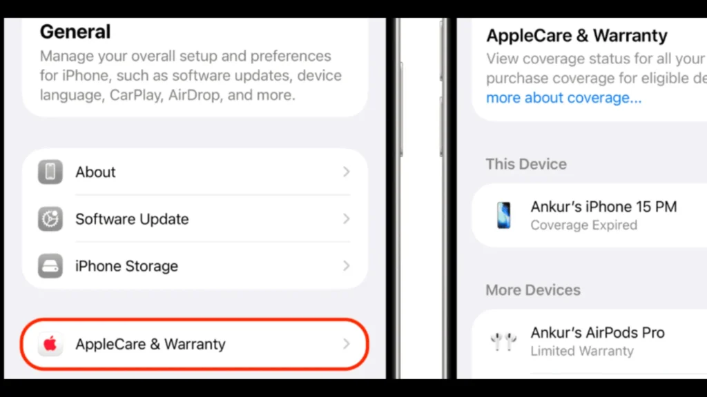 Check AirPods Warranty via Method 02 From iPhone's Settings