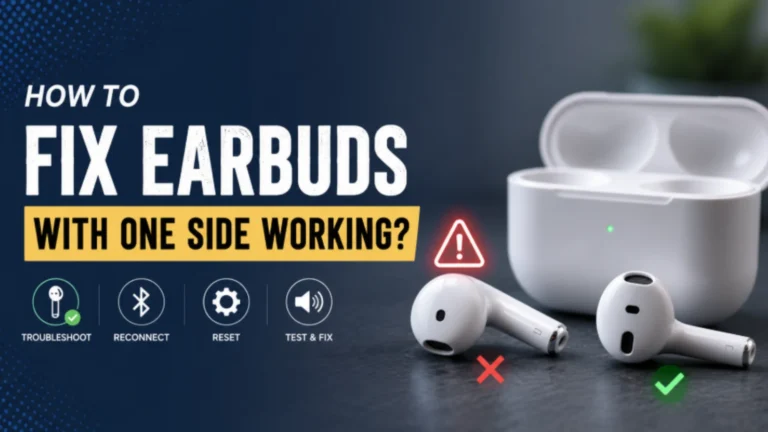 How to Fix Earbuds With One Side Working